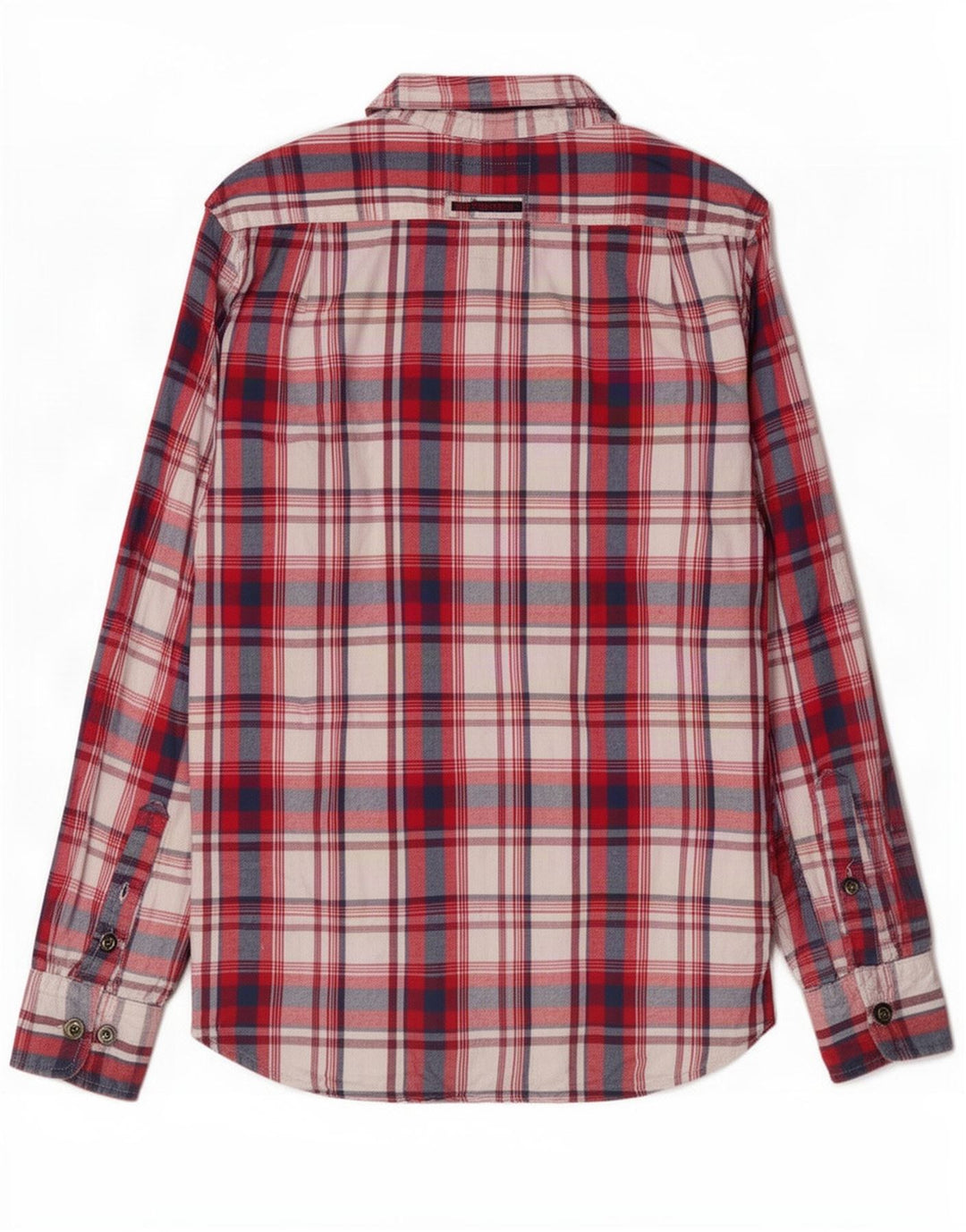 Мужская фланелевая рубашка Superdry, большая красная клетка, хлопок