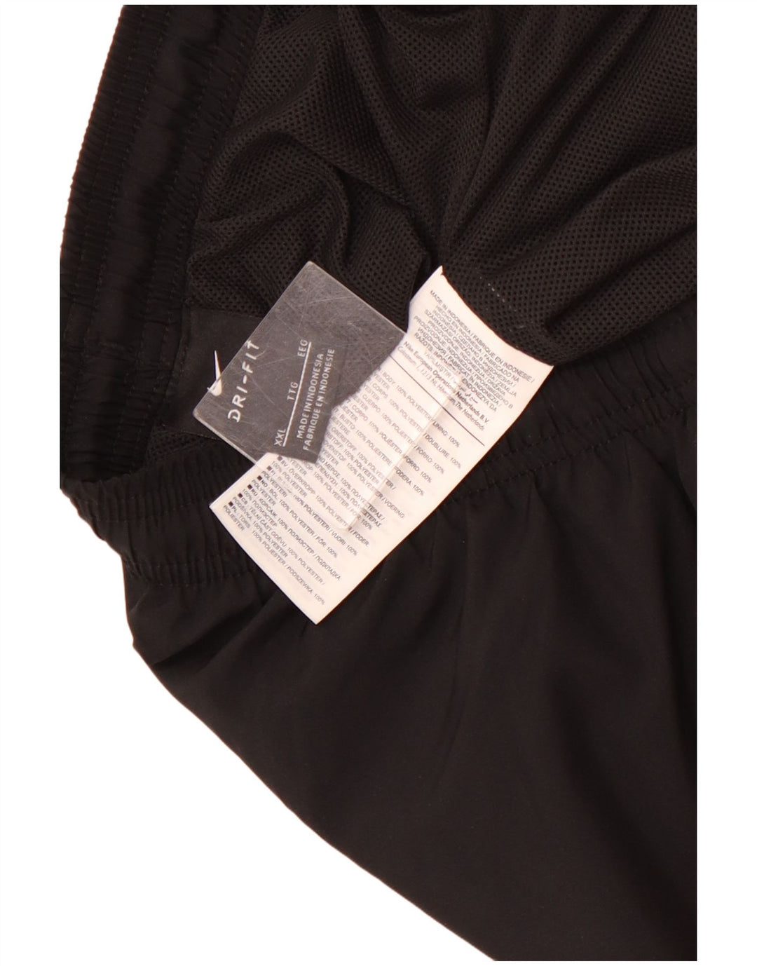 Мужские спортивные брюки NIKE Dri Fit, брюки-джоггеры, 2XL, черный полиэстер