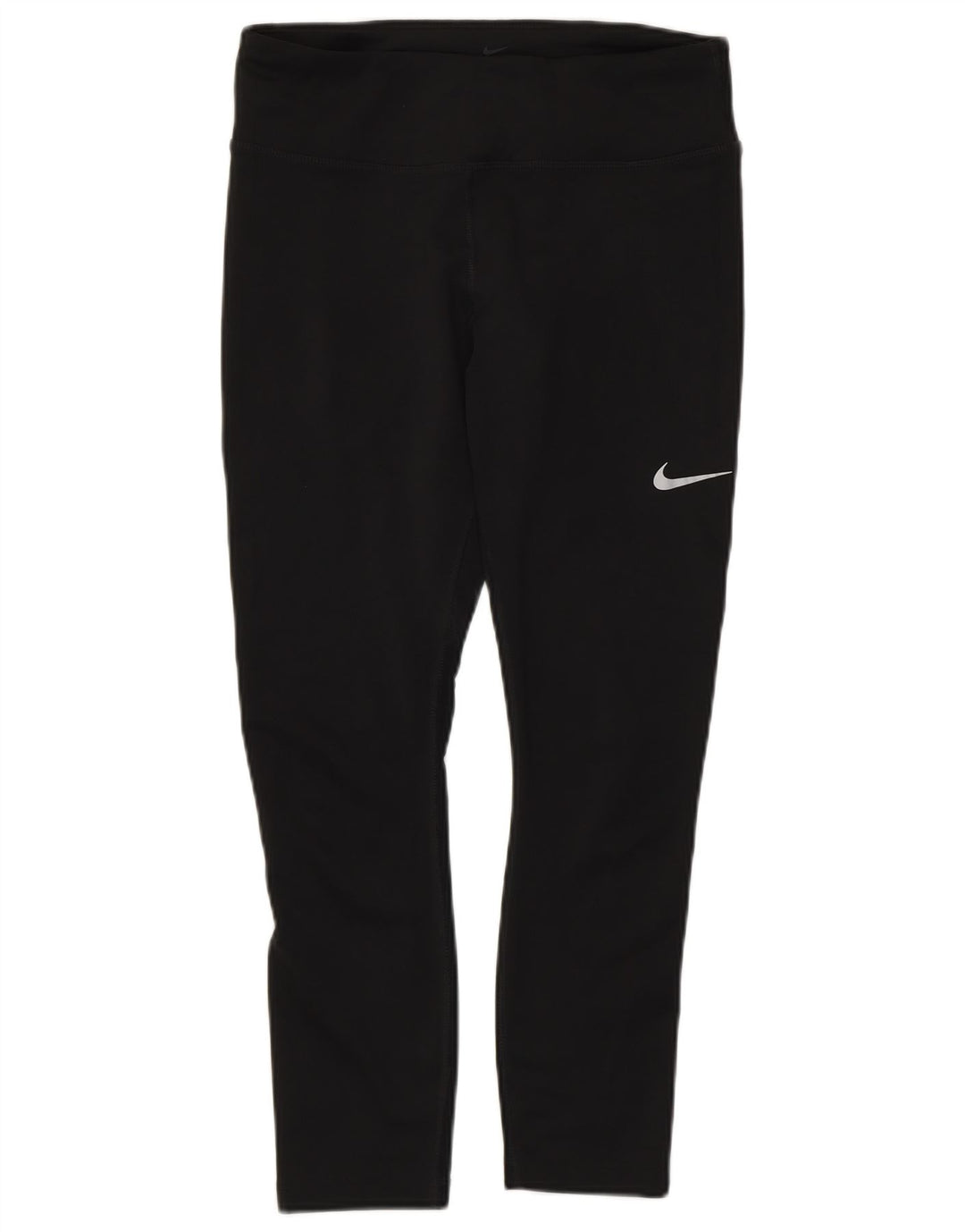 Женские укороченные леггинсы Nike Dri Fit UK 12, средний черный полиэстер