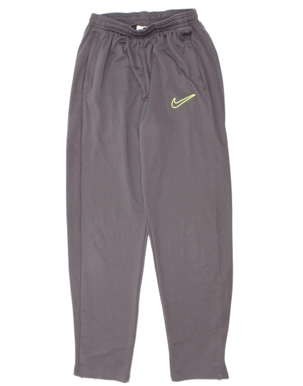 Спортивные брюки Nike Dri Fit для мальчиков 13–14 лет W27 L27, серый полиэстер
