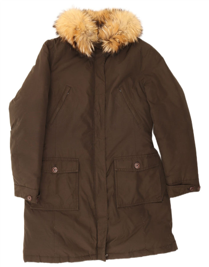 Женское стеганое пальто Woolrich UK 20 2XL, хлопок цвета хаки