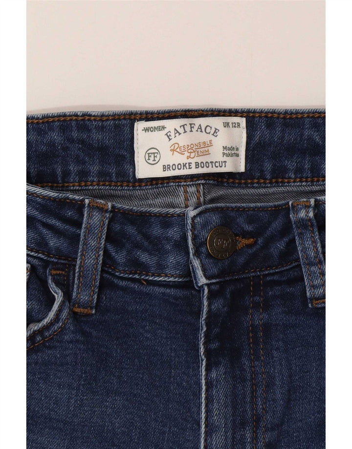 Женские джинсы Brooke Bootcut Fat Face, Великобритания 12, средний размер W28 L29, синий хлопок