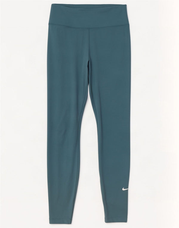 Женские леггинсы Nike Dri Fit UK 8, маленькие синие, полиэстер