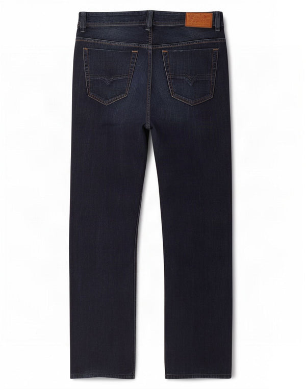 Diesel Mens Viker Straight Jeans W32 L32 Navy Blue Cotton