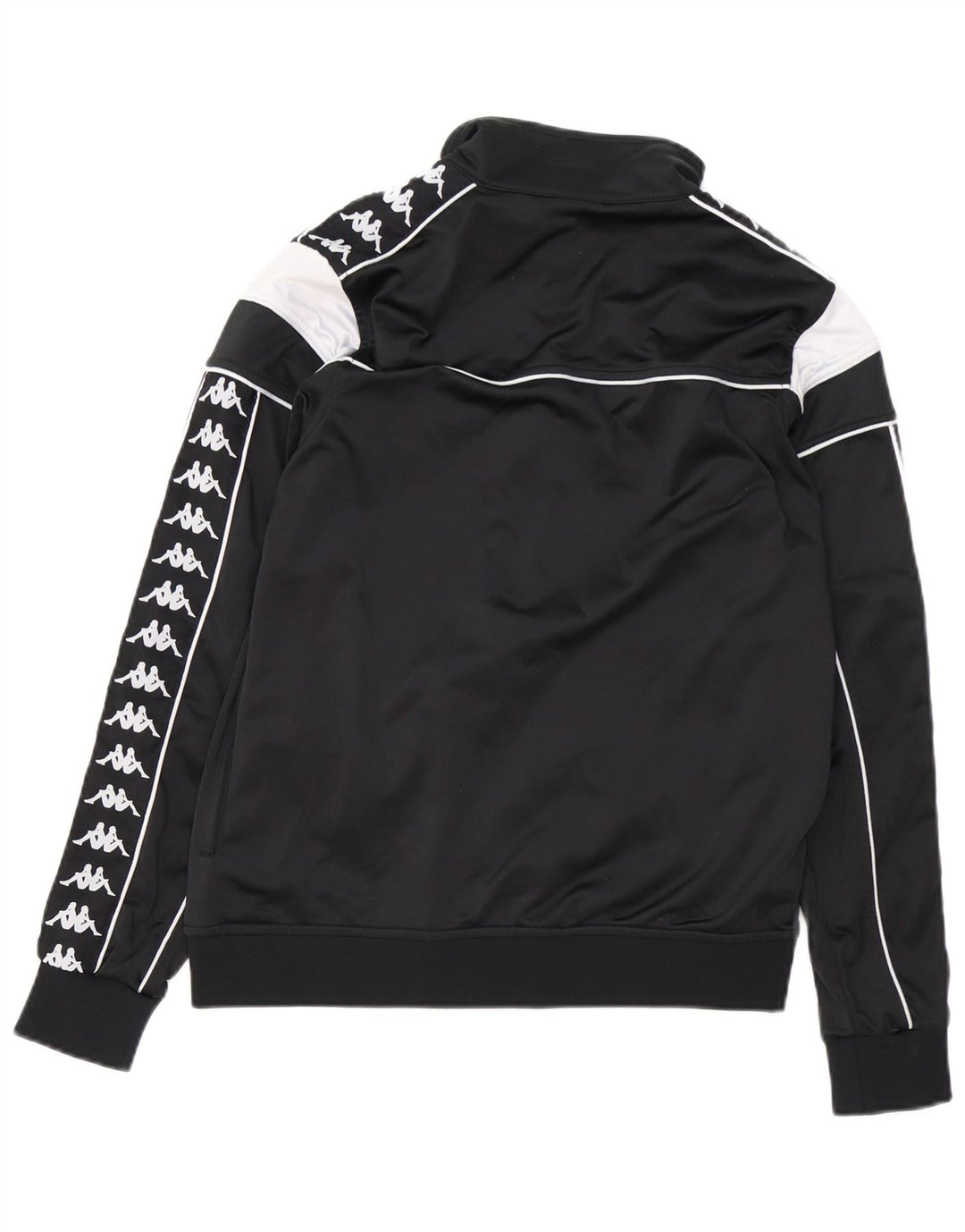 KAPPA Женский спортивный костюм с графическим рисунком, верхняя куртка UK 14, средний черный с цветными блоками