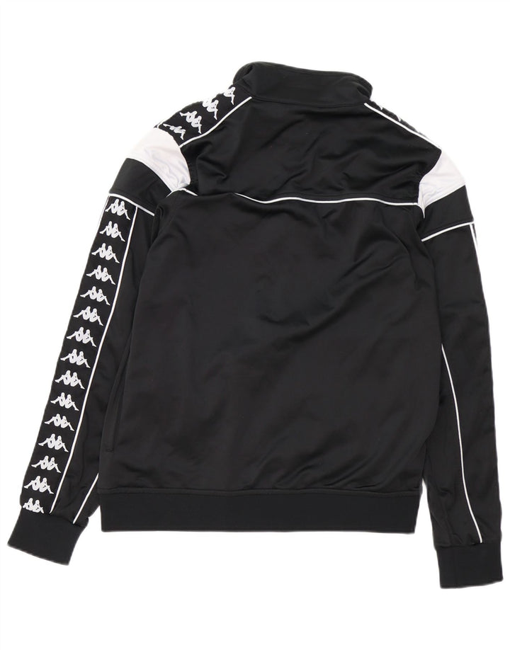 KAPPA Женский спортивный костюм с графическим рисунком, верхняя куртка UK 14, средний черный с цветными блоками