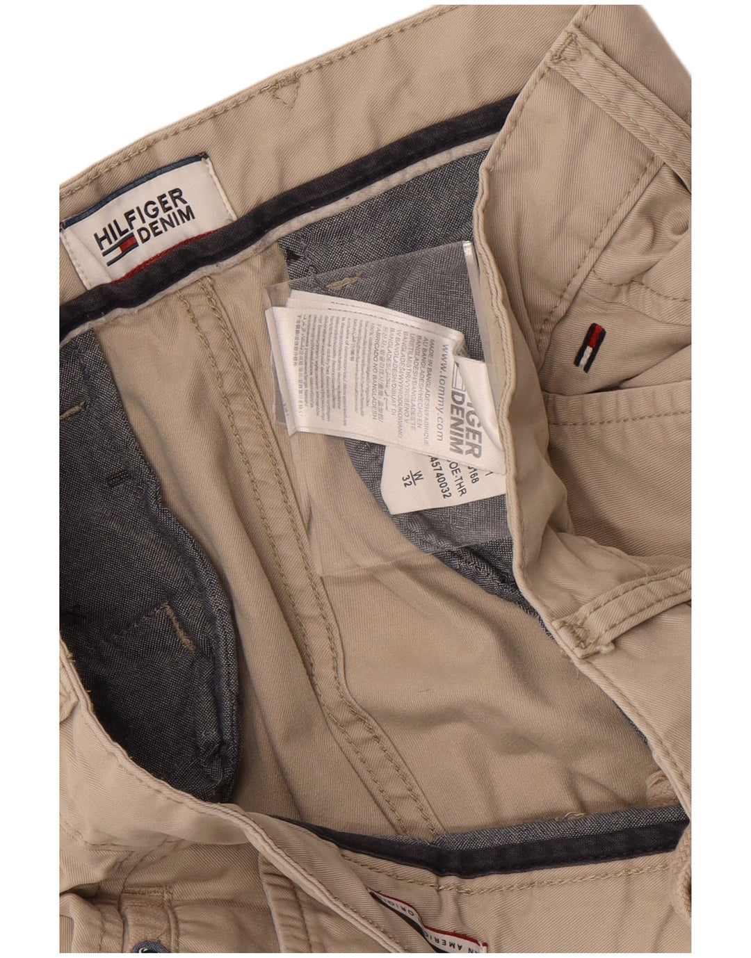 Мужские шорты карго Tommy Hilfiger W32, средний бежевый, хлопок