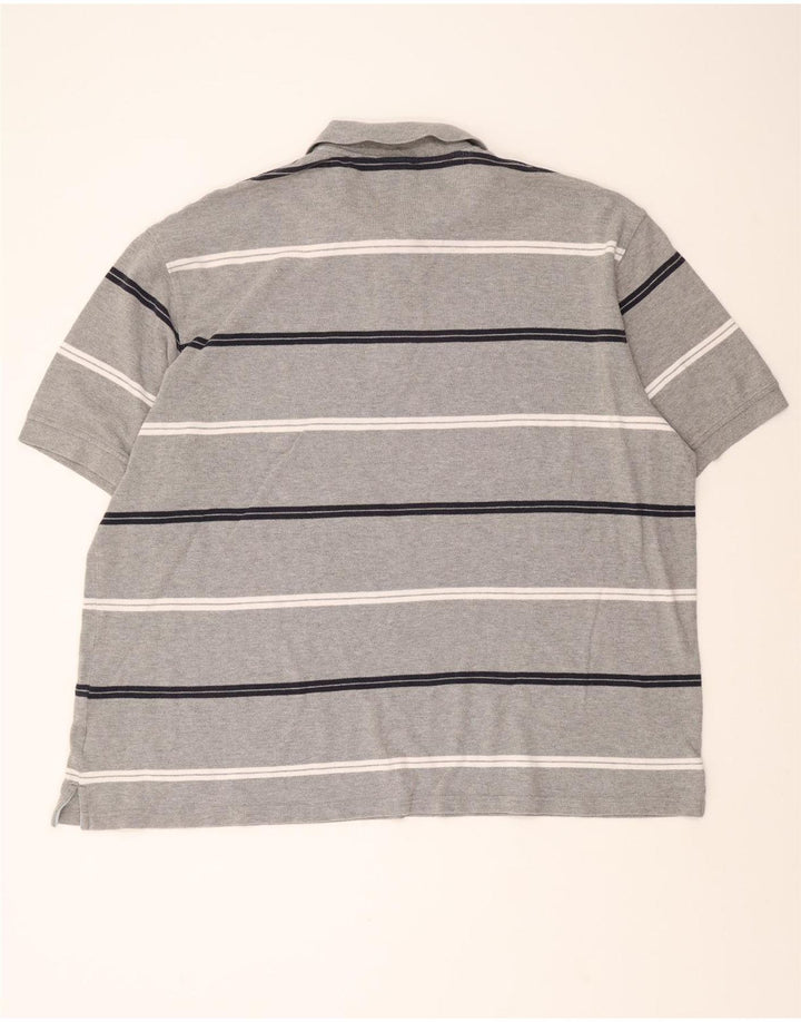 WRANGLER Mens Polo Shirt 2XL Grey Striped Cotton Vintage Wrangler and Second-Hand Wrangler from Messina Hembry 