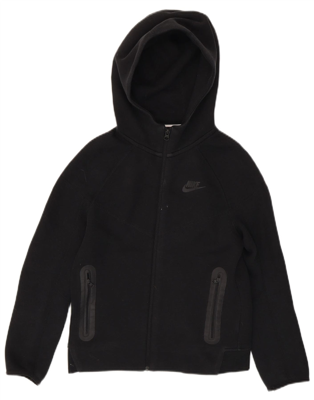 Свитер с капюшоном на молнии для мальчиков Nike, 10–11 лет, средний черный, хлопковый
