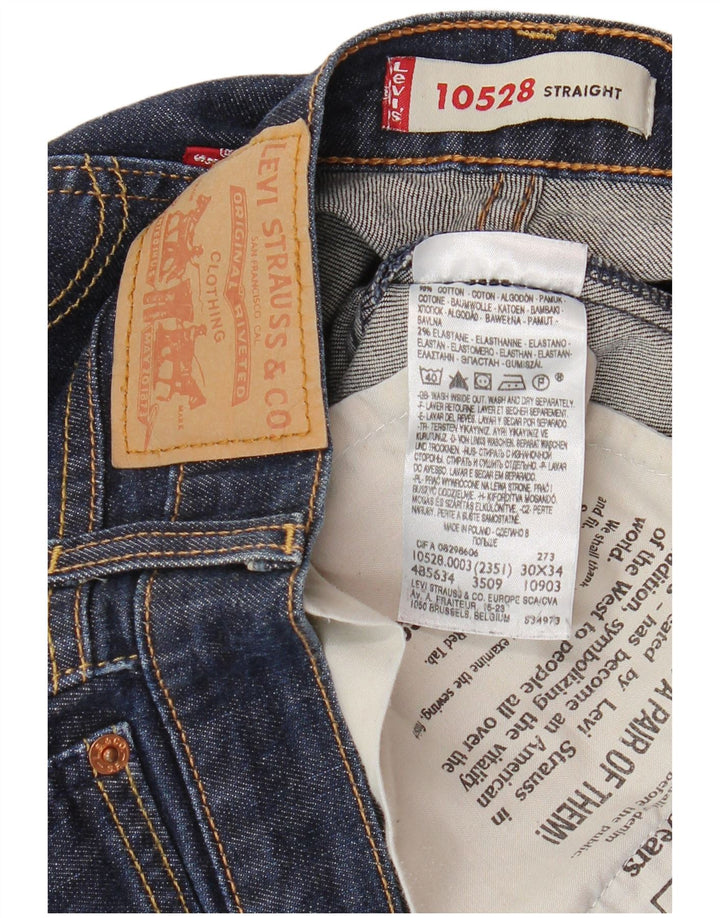 Женские прямые джинсы LEVI'S W30 L34 Темно-синие, хлопок