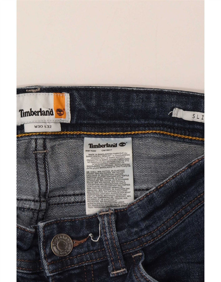 Мужские узкие джинсы Timberland W30 L32, темно-синий хлопок