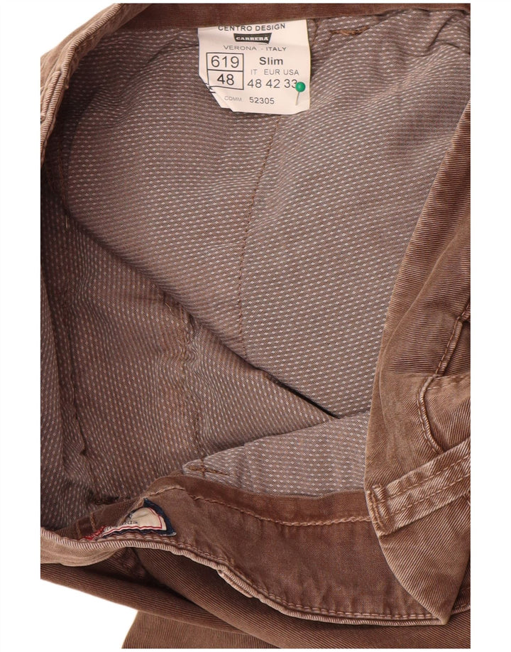 Carrera Мужские брюки карго IT 48 Medium W33 L32 Коричневые, хлопок