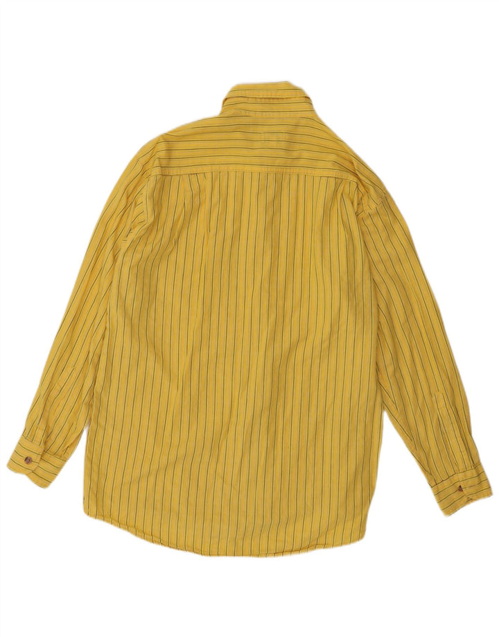 Мужская рубашка Levi's в маленькую желтую полоску из хлопка