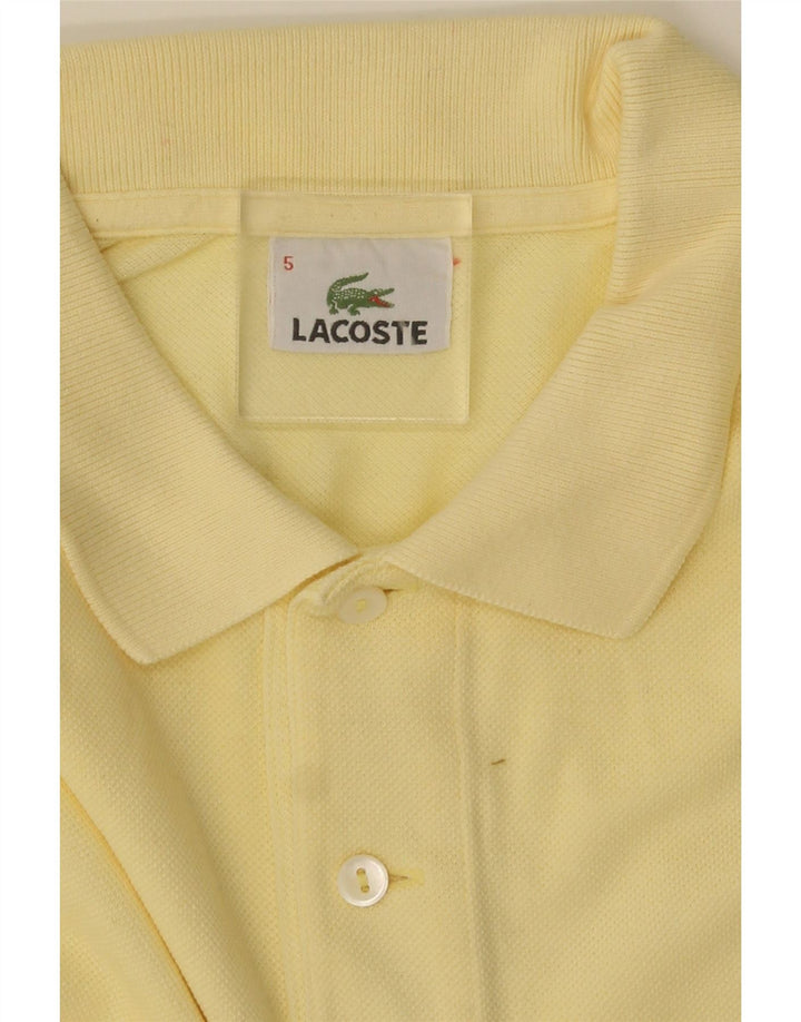 Мужская рубашка-поло Lacoste, размер 5, большая желтая