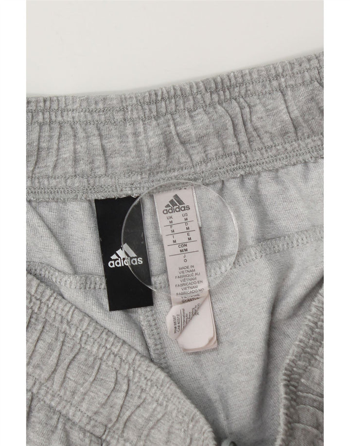 Мужские спортивные шорты Adidas среднего серого цвета, хлопок