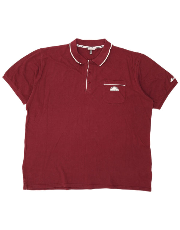 Мужская рубашка-поло Ellesse 2XL бордовый хлопок