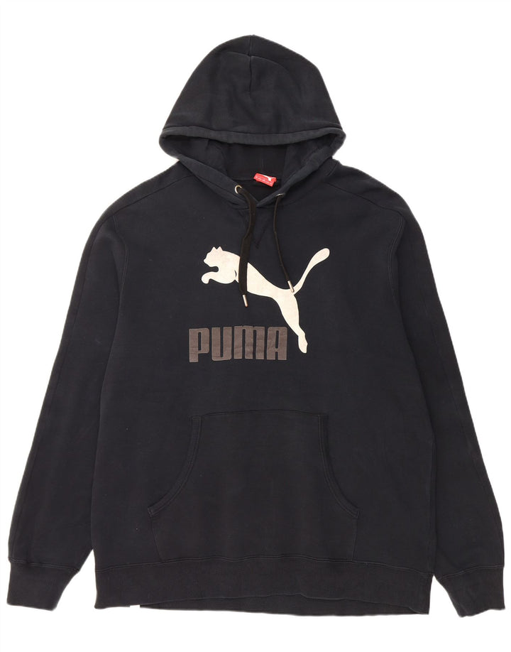 Мужской джемпер с капюшоном Puma 2XL, черный, хлопок