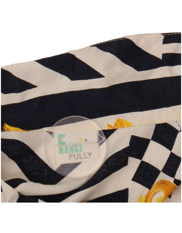 Необычная женская блузка-рубашка с абстрактным узором, UK 20, 2XL, разноцветная