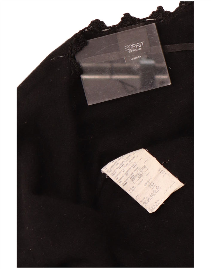 Свитер-кардиган Esprit для девочек 12-13 лет, черная шерсть