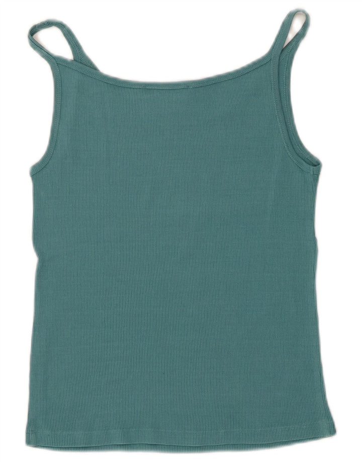 Женский укороченный топ на бретельках Max Mara Weekend UK 14, большой синий