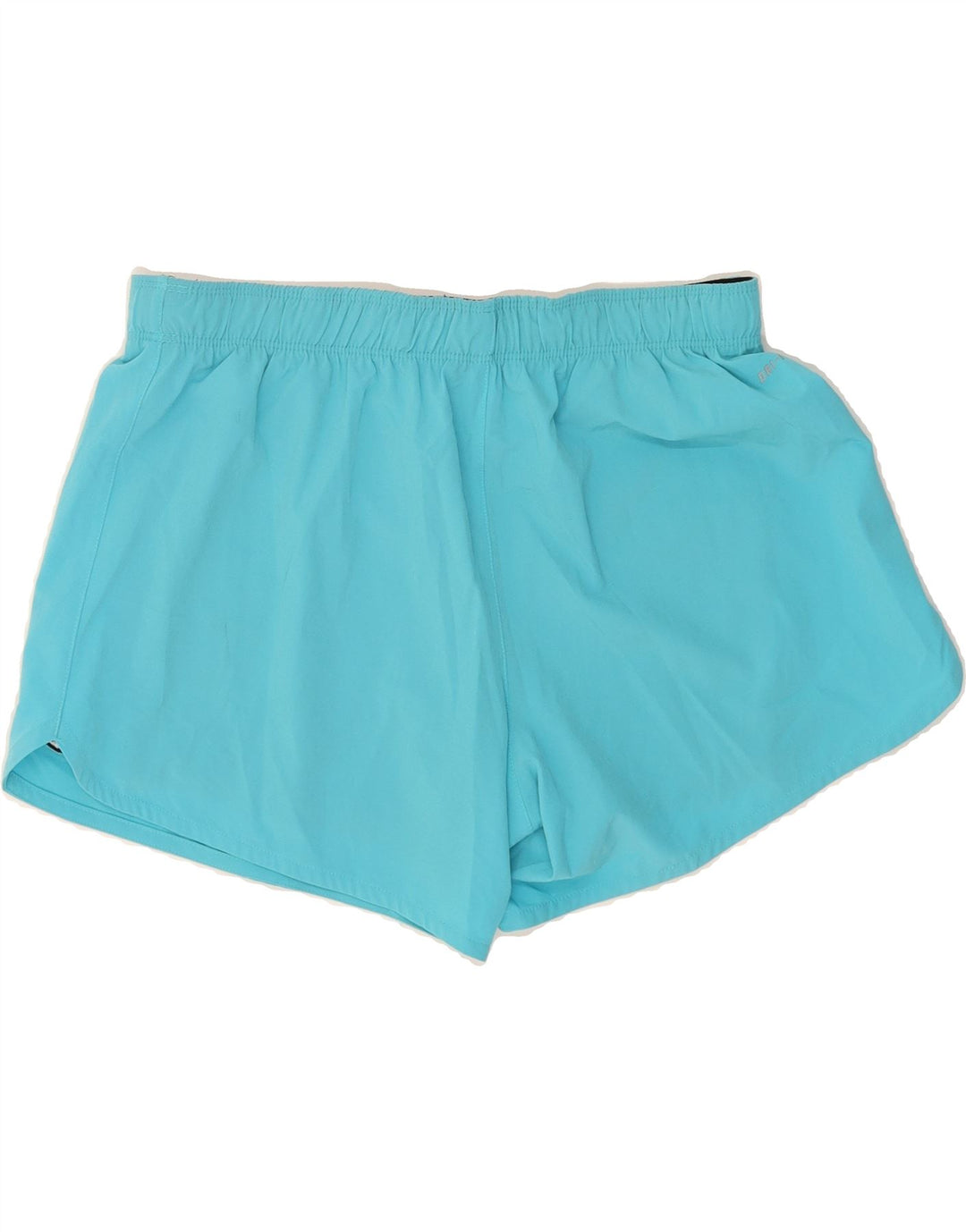 NIKE Womens Dri Fit Sport Shorts UK 14 Medium Blue Polyester Vintage Nike and Second-Hand Nike from Messina Hembry 