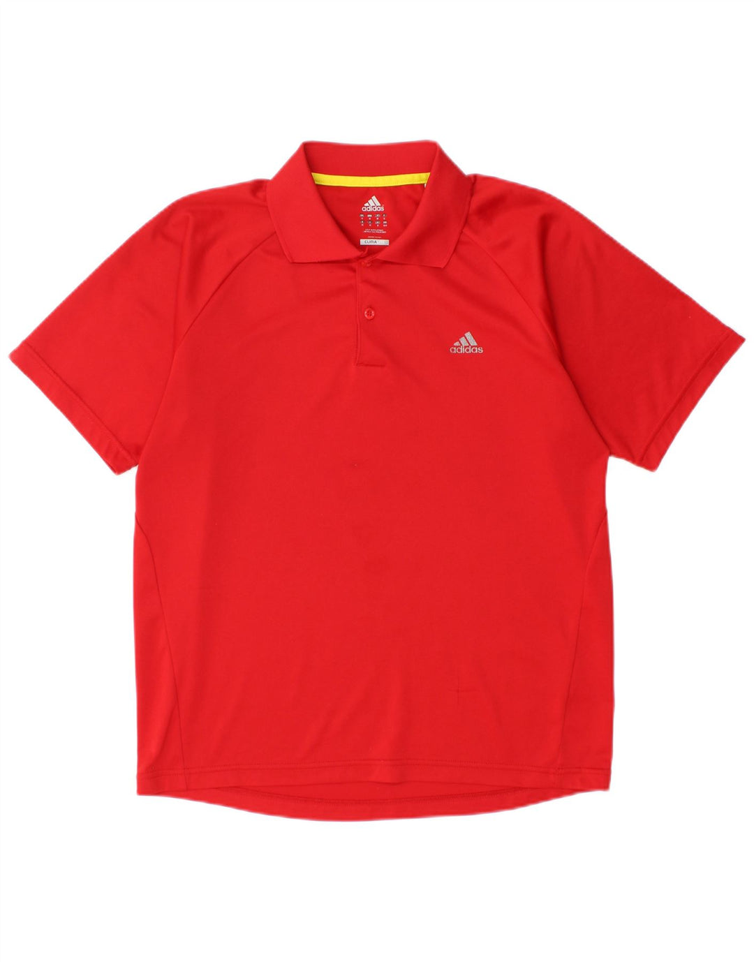 Мужская рубашка-поло ADIDAS Climalite среднего красного цвета