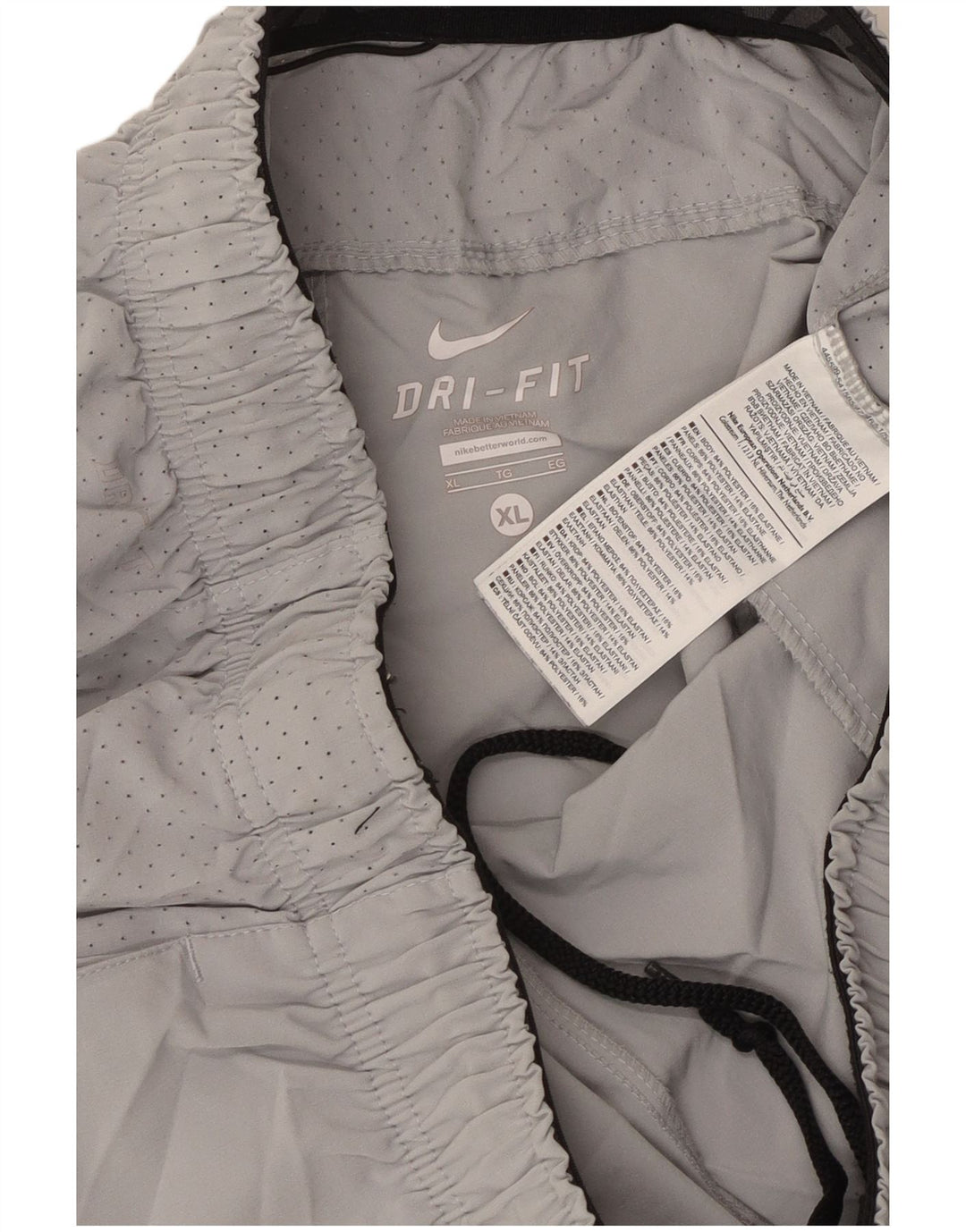 Мужские спортивные шорты NIKE Dri Fit с графическим рисунком XL, серый полиэстер