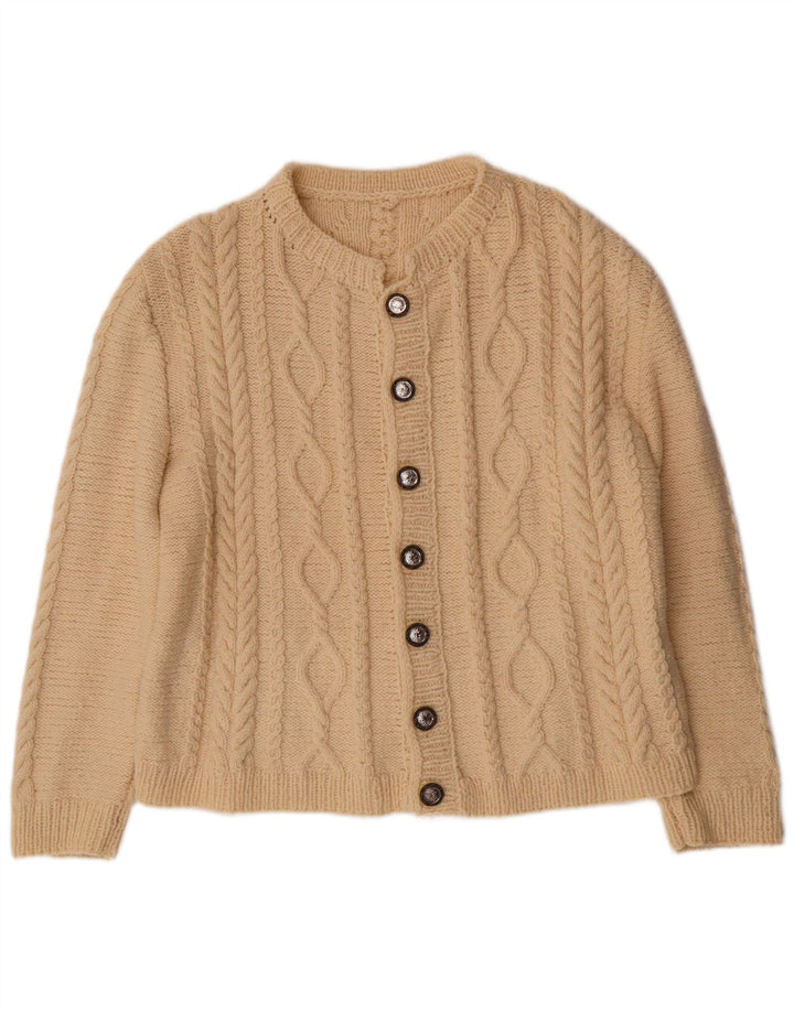 Женский свитер-кардиган VINTAGE UK 16, большой Off White