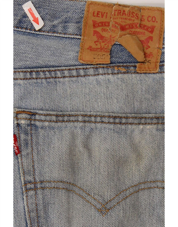 Мужские прямые джинсы Levi's 505 W34 L28, синий хлопок