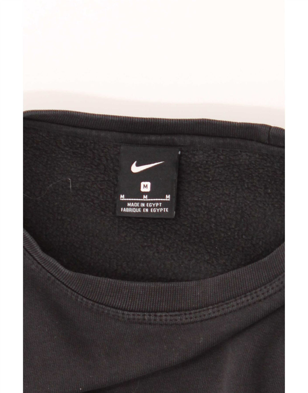 Мужской свитшот Nike, хлопковый джемпер среднего размера, черный