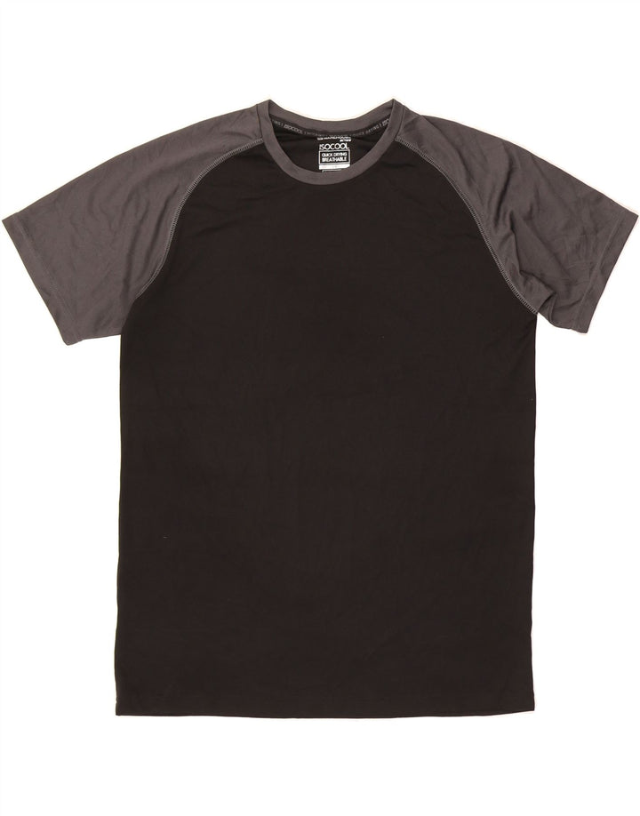 MOUNTAIN WAREHOUSE Mens T-Shirt Top Large Black Colourblock Polyester Vintage Mountain Warehouse and Second-Hand Mountain Warehouse from Messina Hembry 