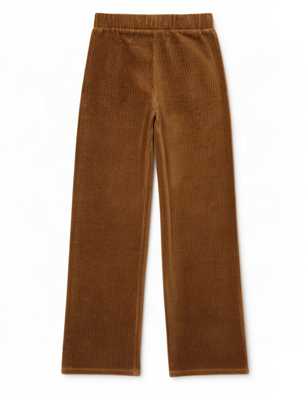 Zara Широкие вельветовые брюки для девочек 13–14 лет W27 L27 Коричневый хлопок