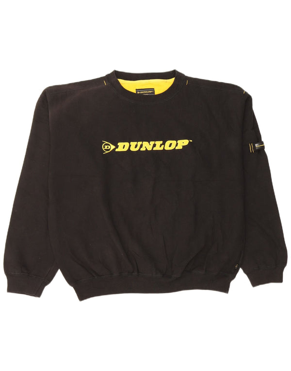 Мужской свитшот с рисунком Dunlop XL, черный хлопок