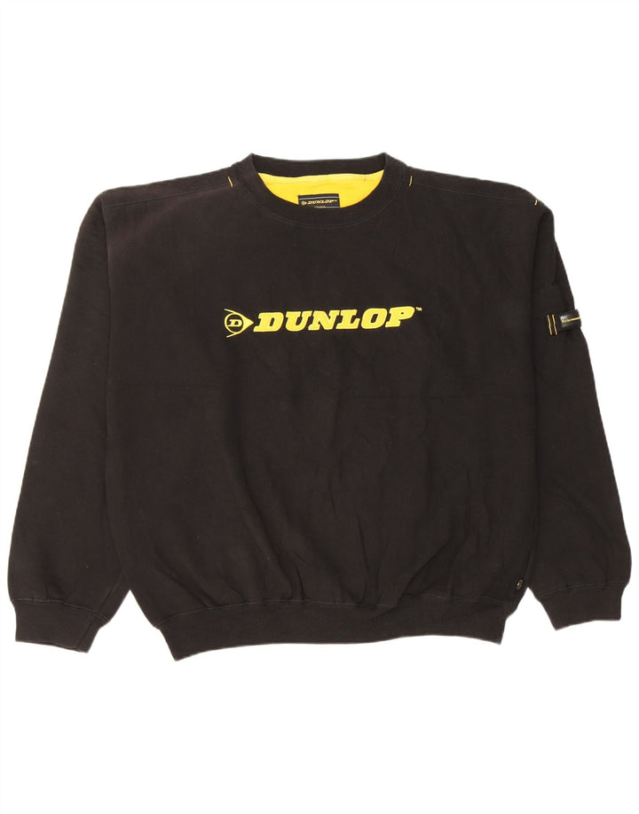 Мужской свитшот с рисунком Dunlop XL, черный хлопок