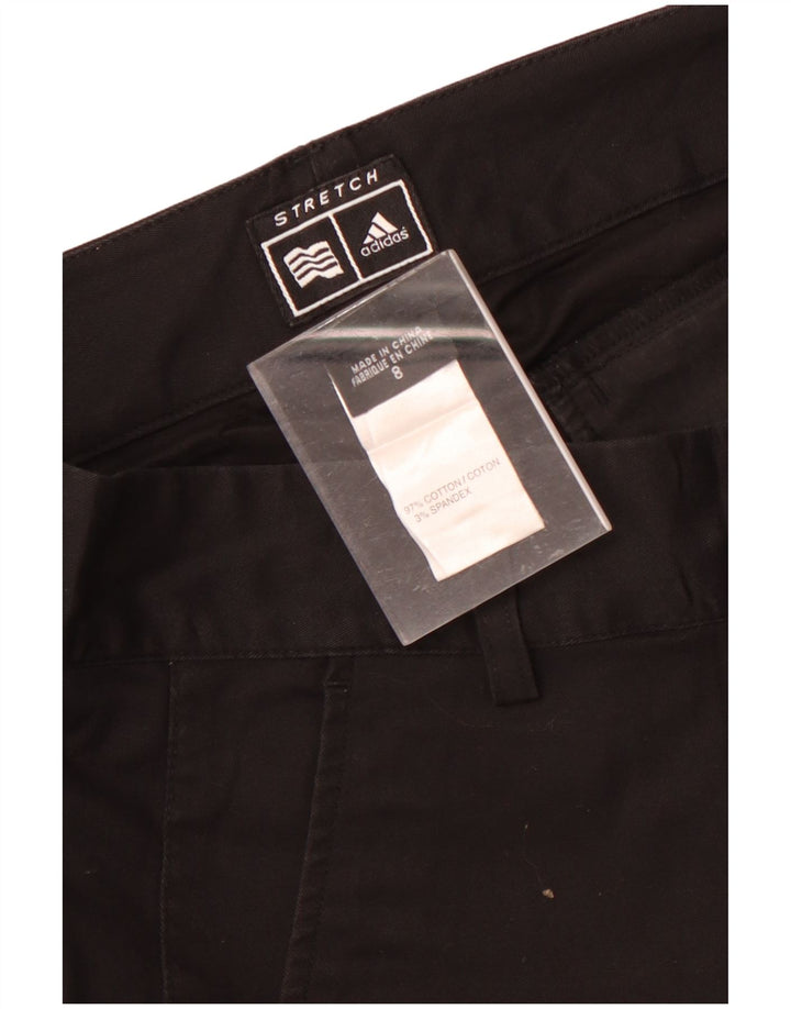 Женские шорты-бермуды Adidas US 8 Medium W32 Черные хлопковые