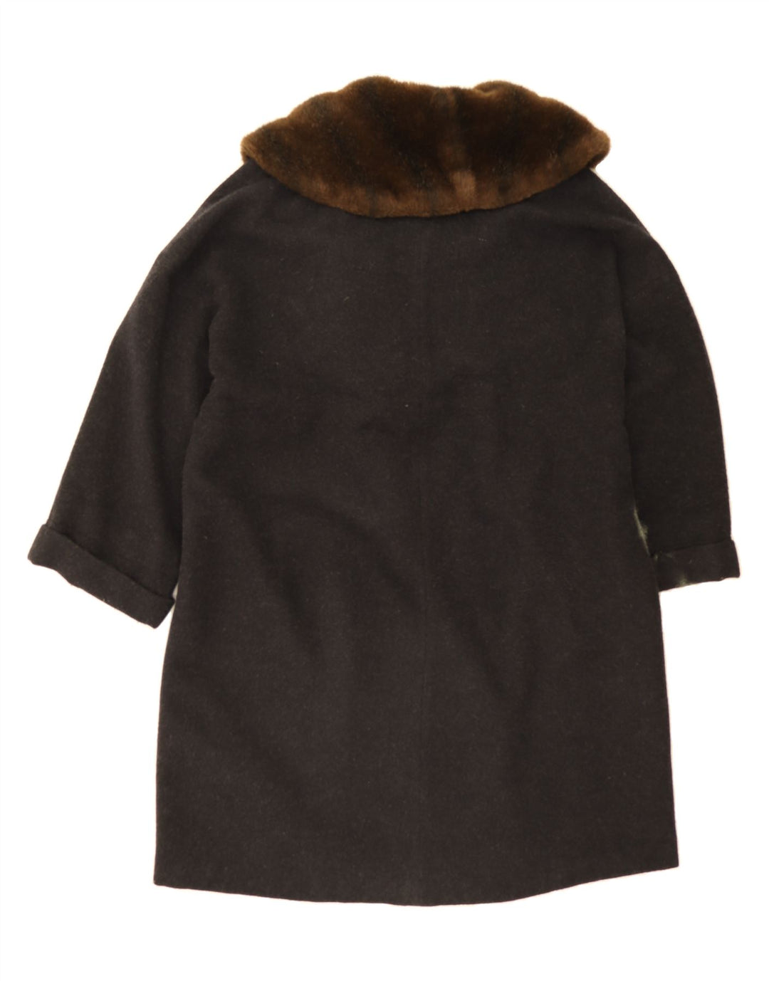 AVENUE Womens Double Breasted Coat UK 14 Medium Navy Blue Wool Vintage Avenue and Second-Hand Avenue from Messina Hembry 