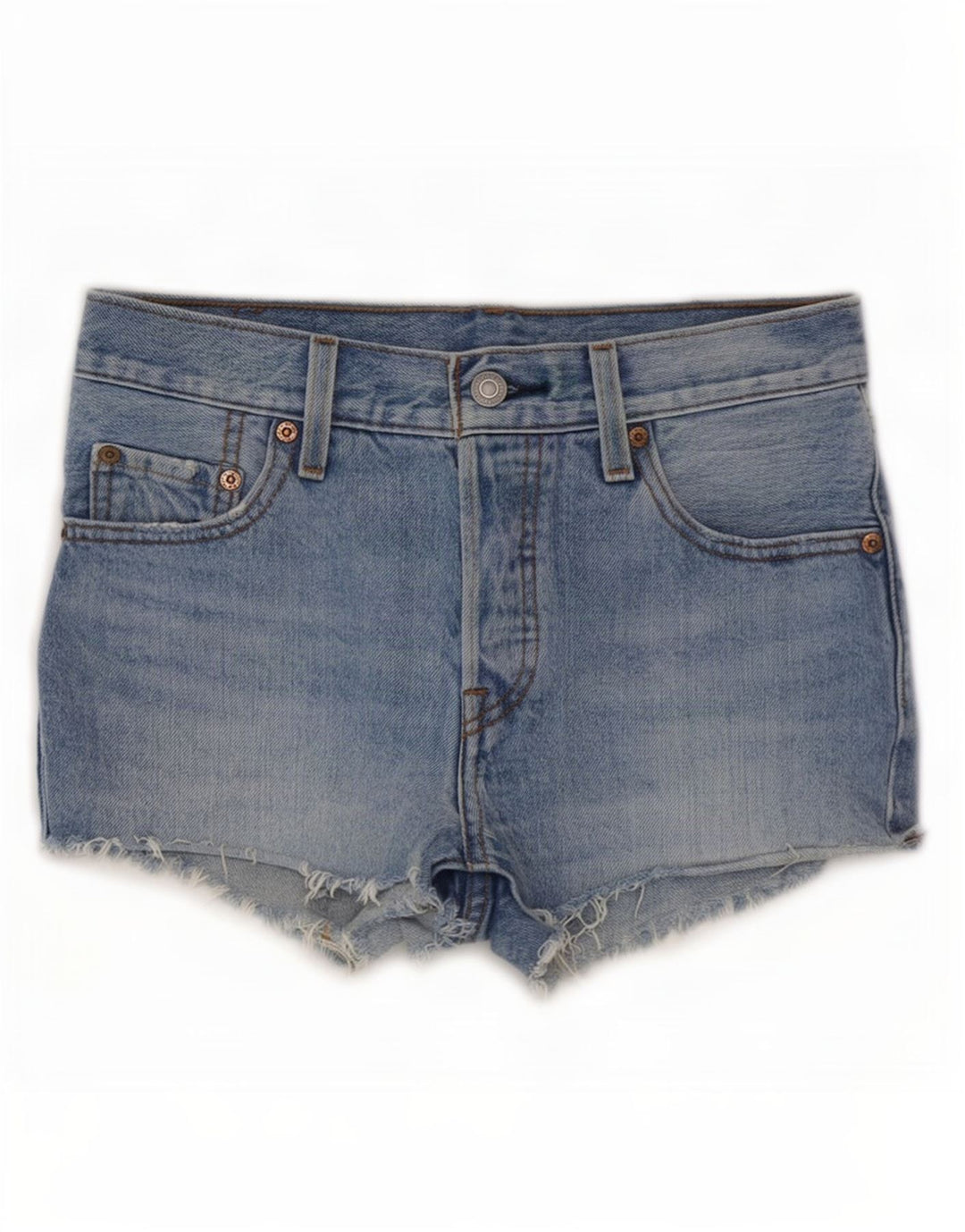 Женские джинсовые шорты Levi's 501, маленькие, W25, синие, хлопок