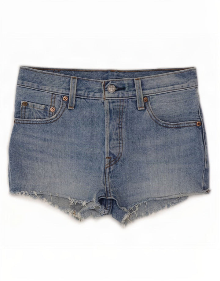 Женские джинсовые шорты Levi's 501, маленькие, W25, синие, хлопок