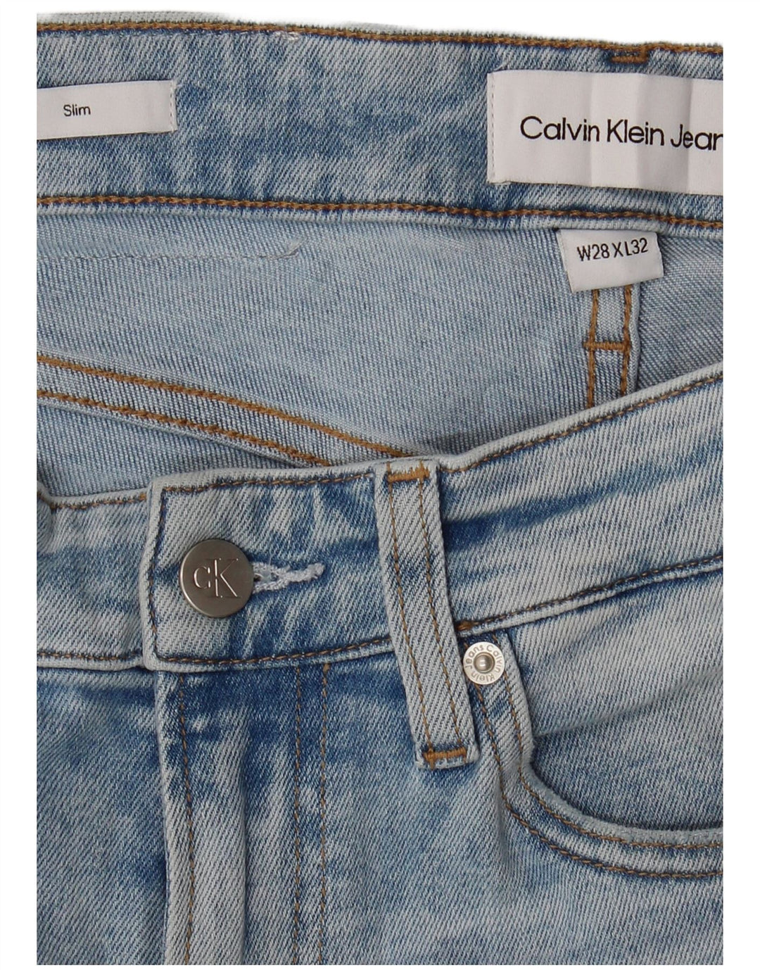 Мужские джинсы CALVIN KLEIN W28 L32 синие, хлопок