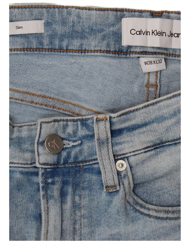 Мужские джинсы CALVIN KLEIN W28 L32 синие, хлопок