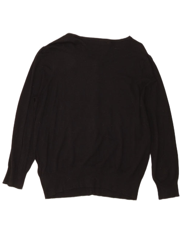 Женский кардиган стандартного кроя Marks & Spencer UK 20 2XL, черный вискоза