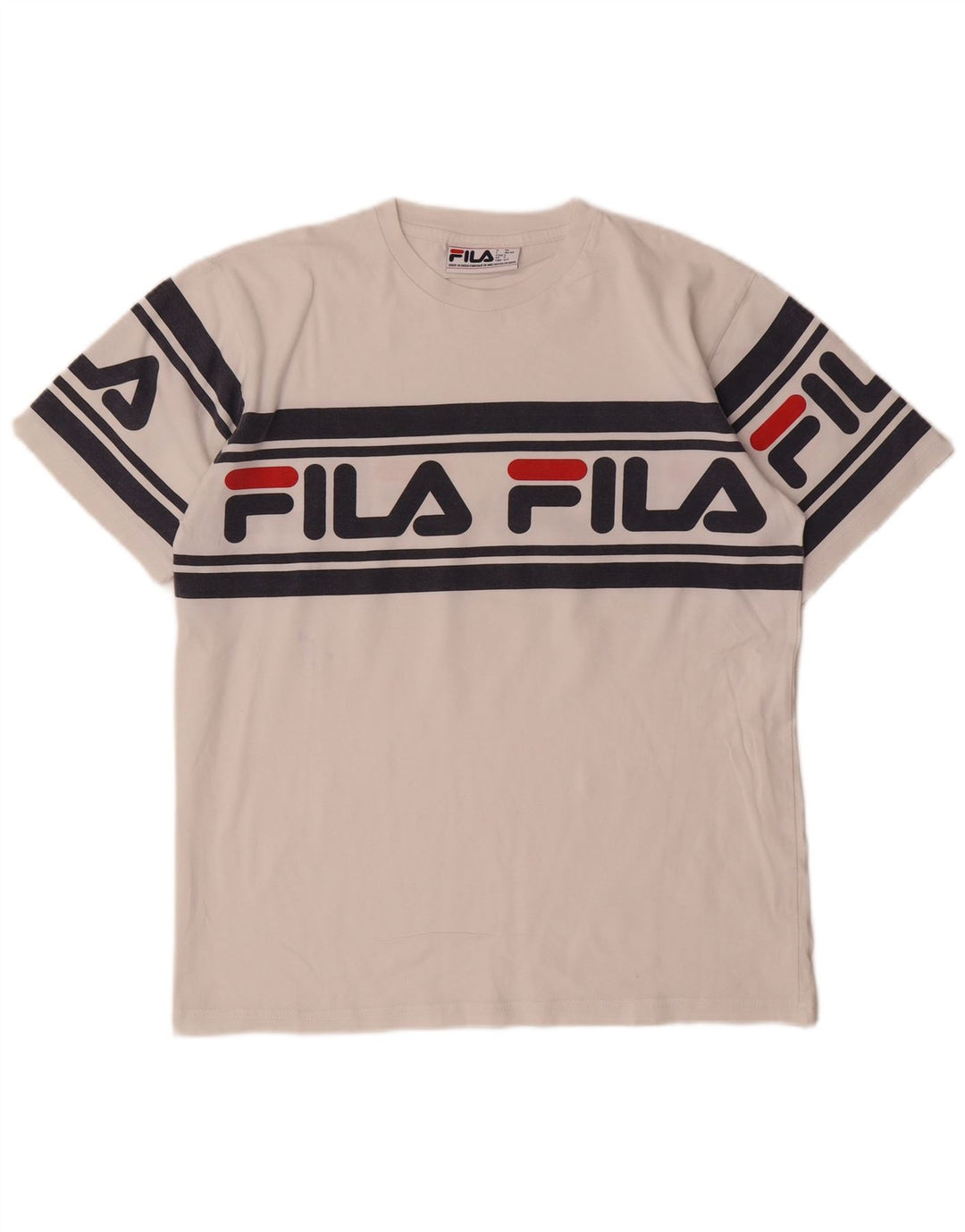 Fila Мужская футболка с рисунком, маленький белый