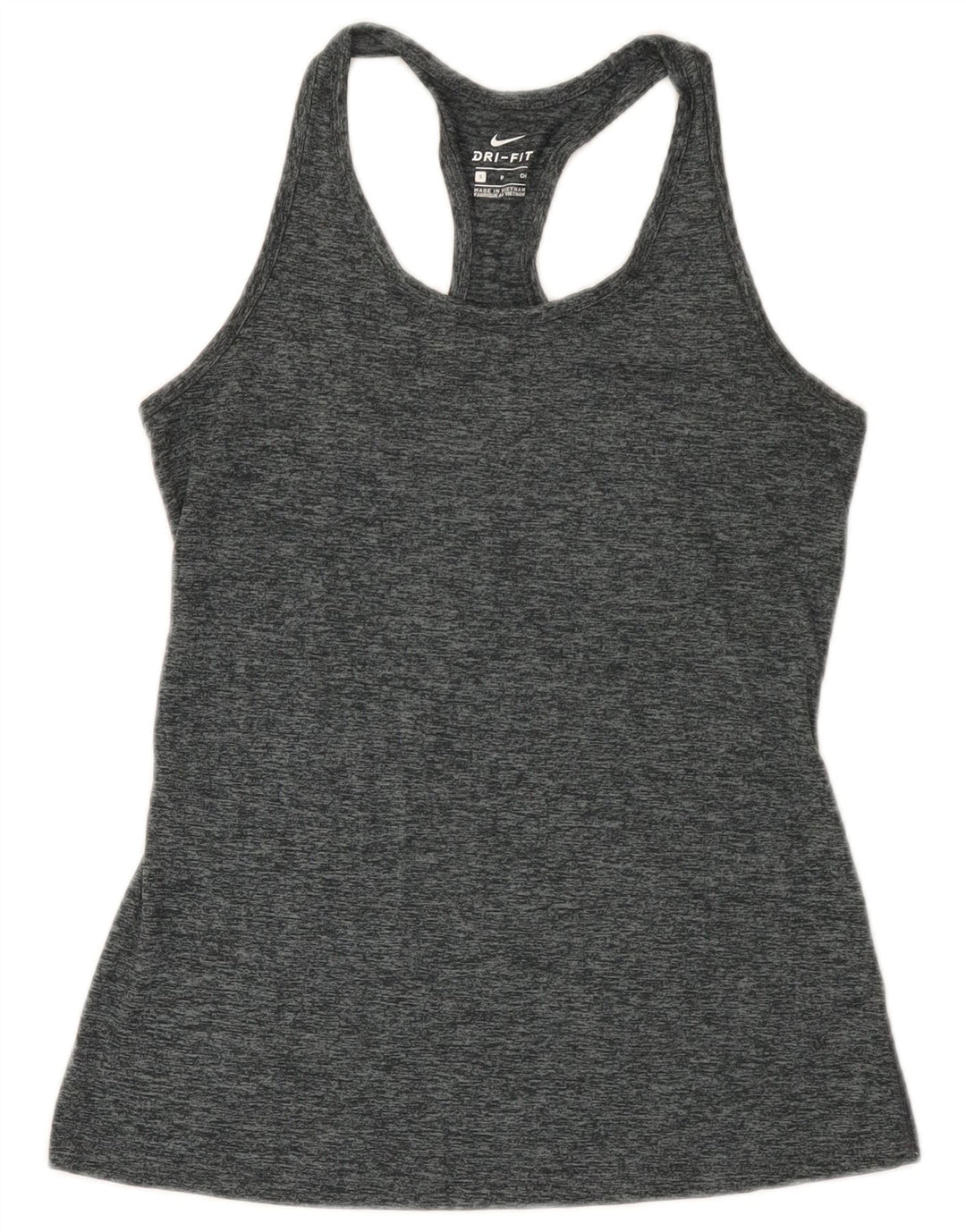 Женский жилет Nike Dri Fit UK 8, маленький серый полиэстер с крапинками