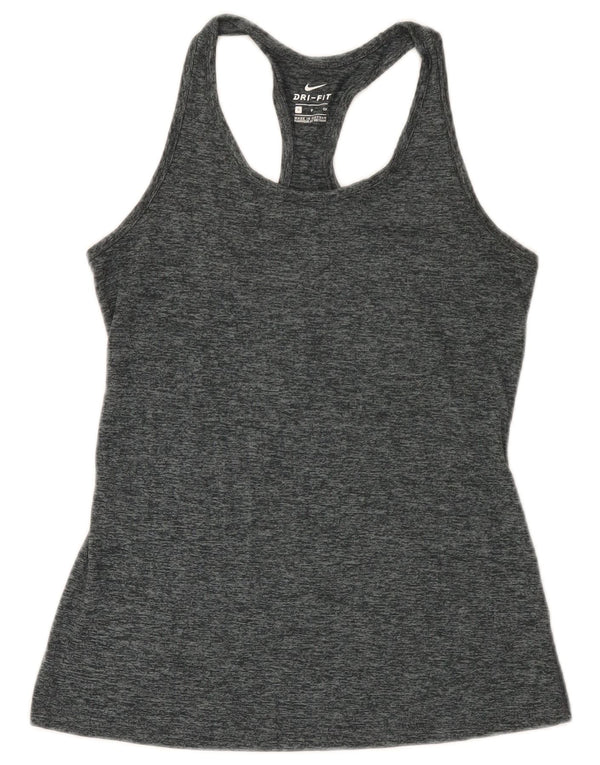 Женский жилет Nike Dri Fit UK 8, маленький серый полиэстер с крапинками