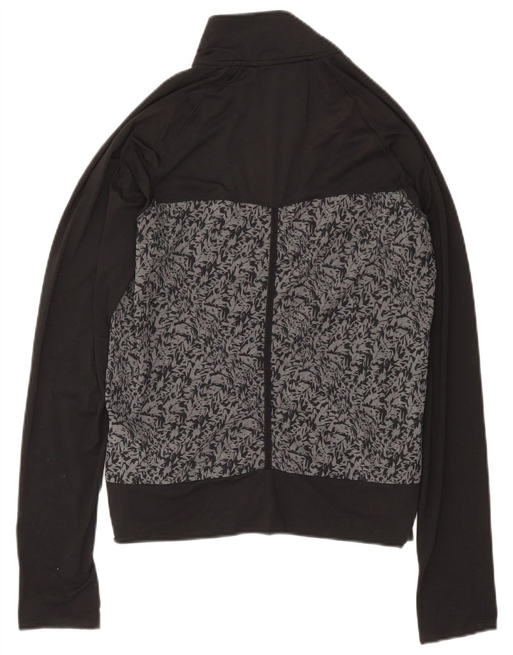 Женский спортивный костюм Adidas с абстрактным узором, верхняя куртка UK 10, маленький черный