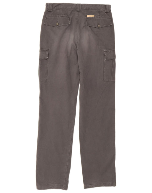 Мужские прямые брюки-карго Rifle W32 L34, серые, хлопковые