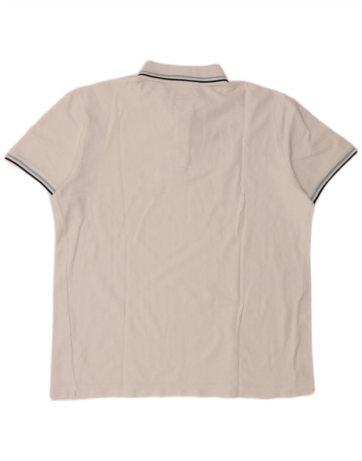 Мужская рубашка поло Lotto XL, белый хлопок