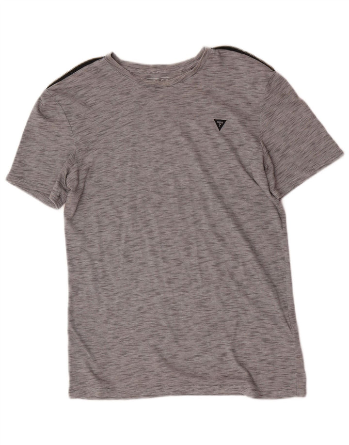 Мужская футболка Guess, большой серый полиэстер с крапинками