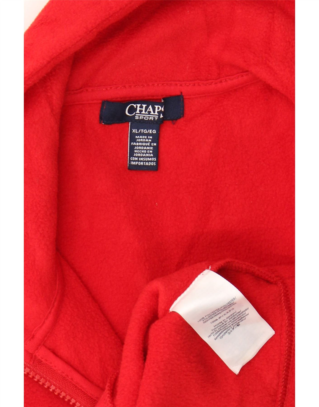 Женский флисовый жилет CHAPS UK 18 XL, красный полиэстер