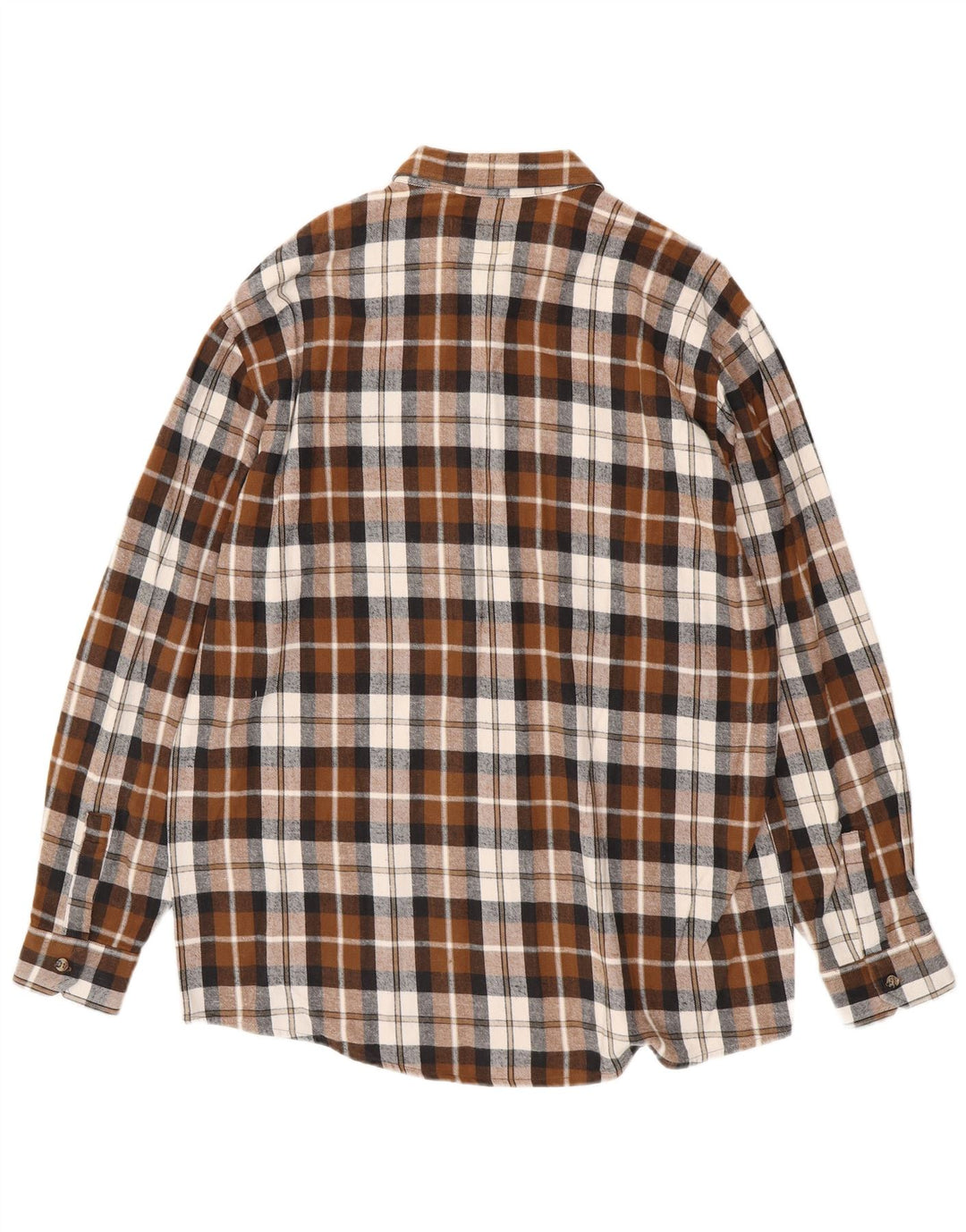 Мужская фланелевая рубашка EUROPEAN PROJECT, большая коричневая клетка, хлопок